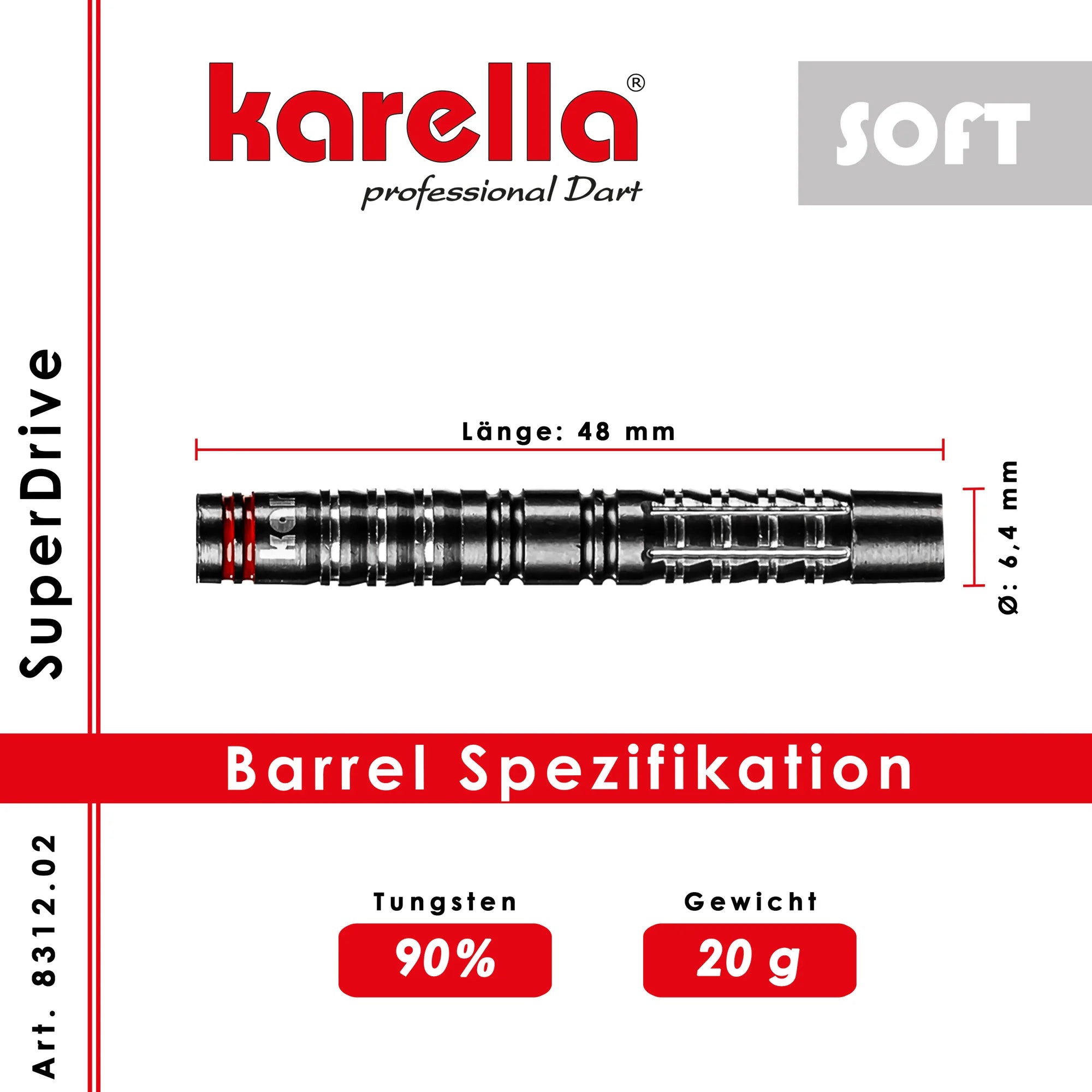 Karella Super Drive Soft Dart 20g/90%