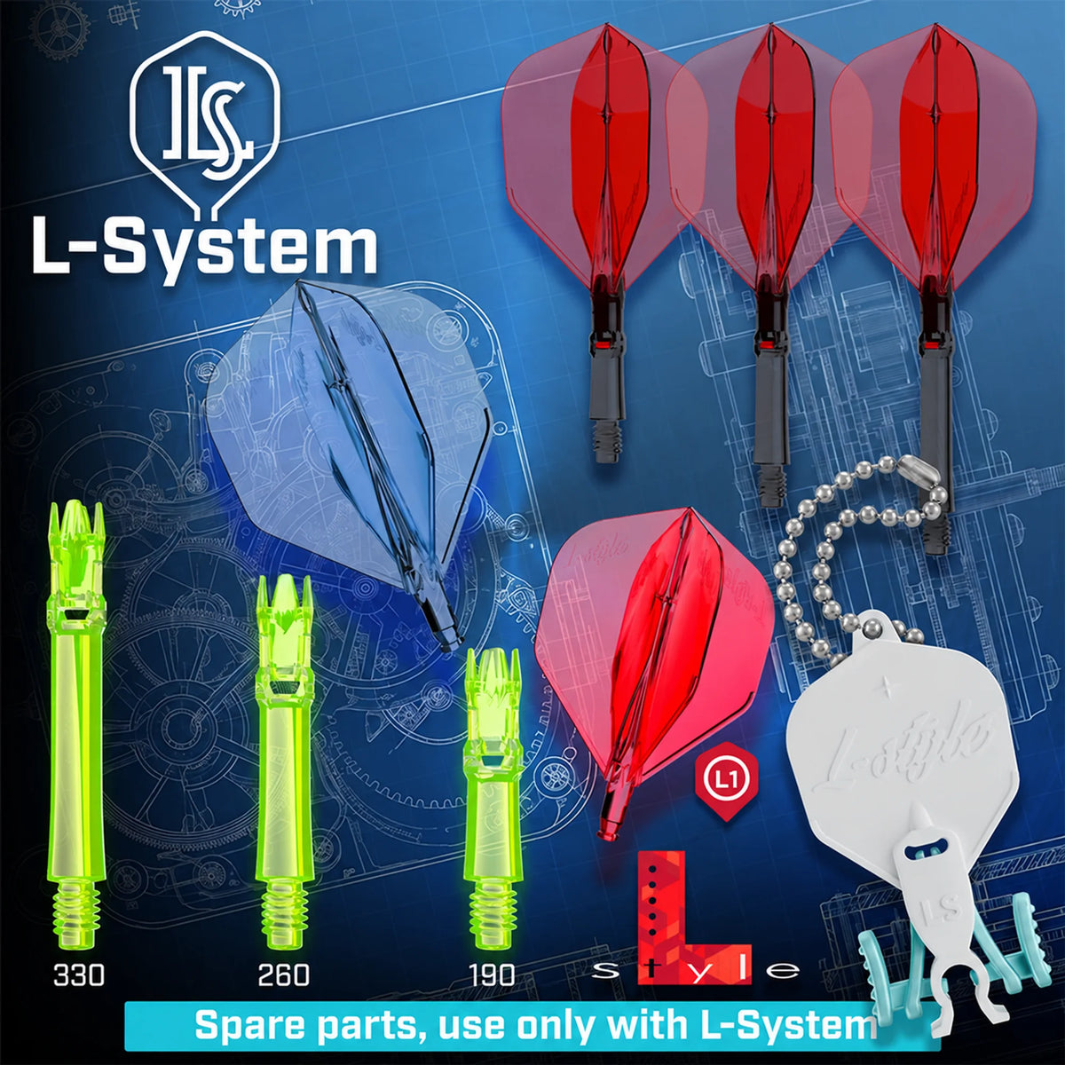 L-Style L-System Spare Dart Flights L1