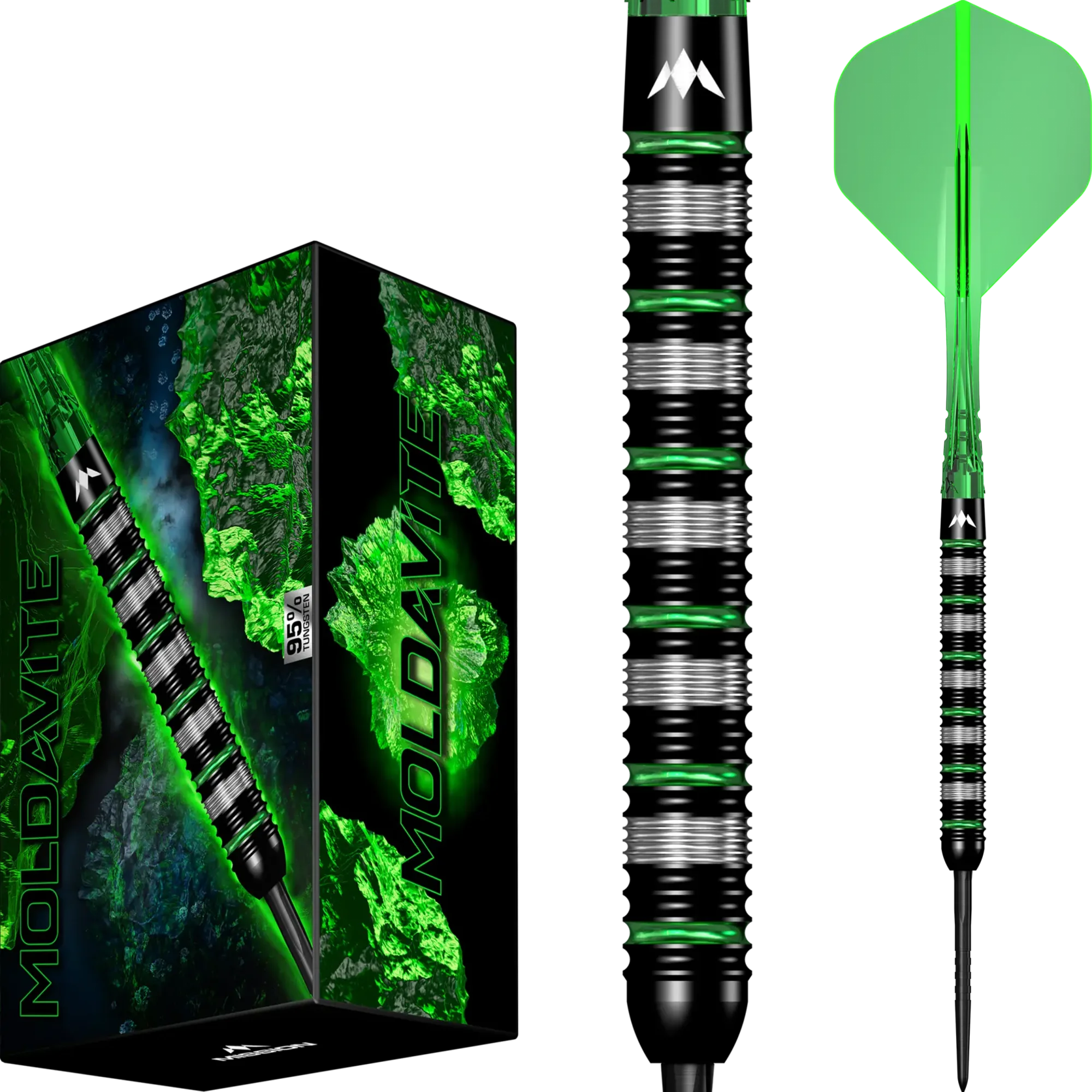 Mission MOLDAVITE Steeldart mit EVO Points 23g/95%