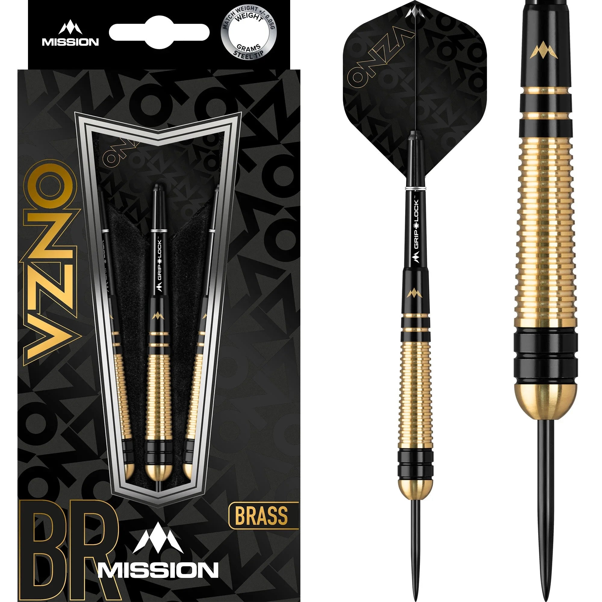Mission Onza M2 Steel Darts Brass 22g
