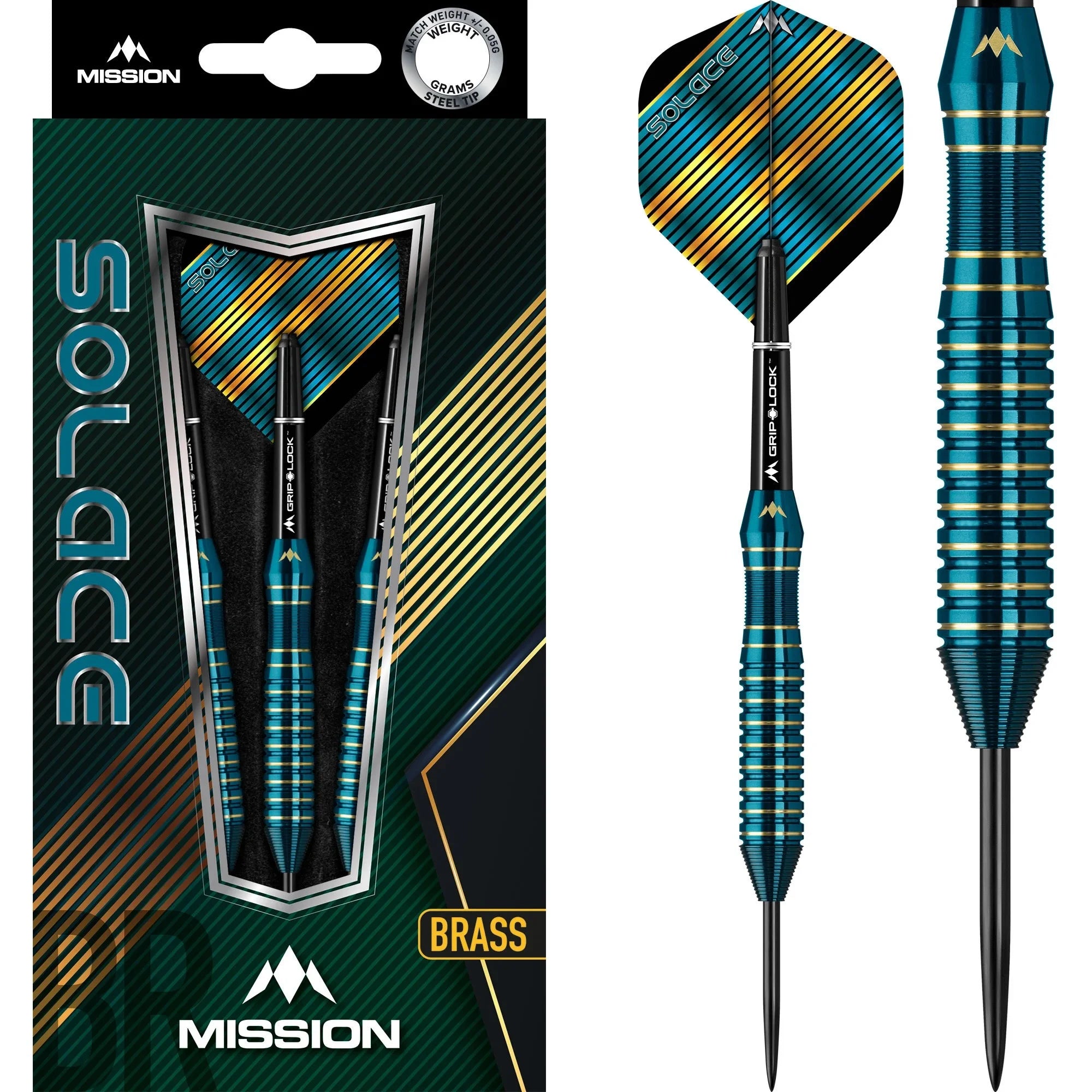 Mission Solace M1 Steel Darts Brass 22g