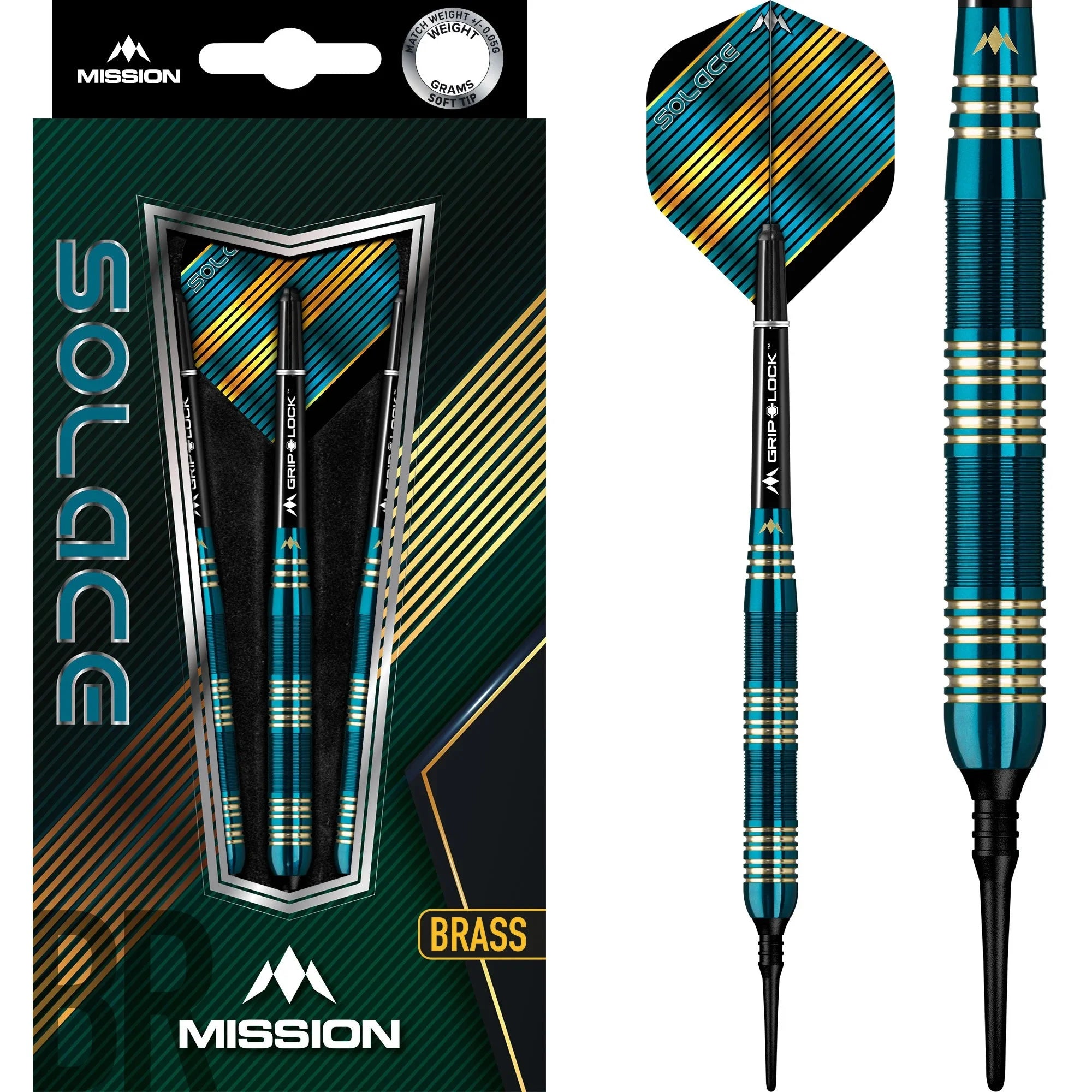 Mission Solace M2 Soft Darts Brass 21g