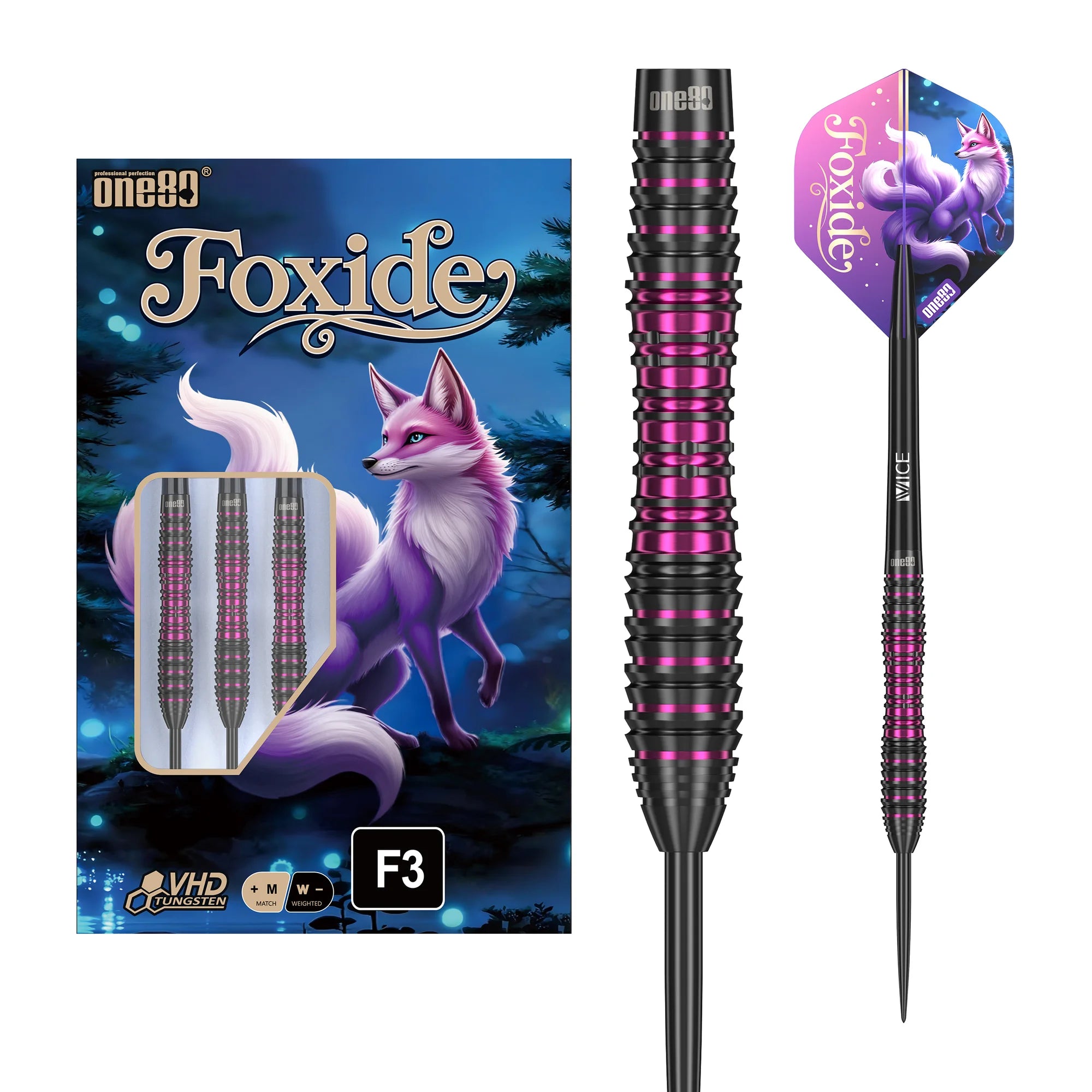 One80 FOXIDE F3 Steeldart 22g/90%