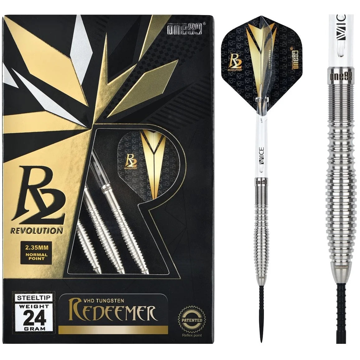 One80 R2 Redeemer Steel Darts 22g/90%