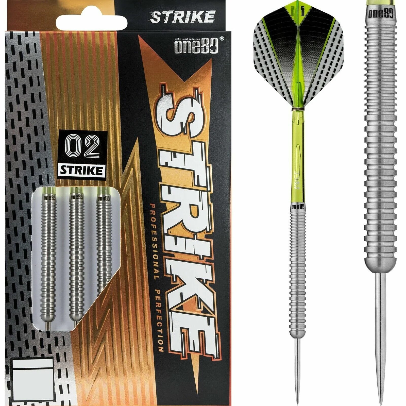 One80 Strike 02 Steel Darts 22g/80%