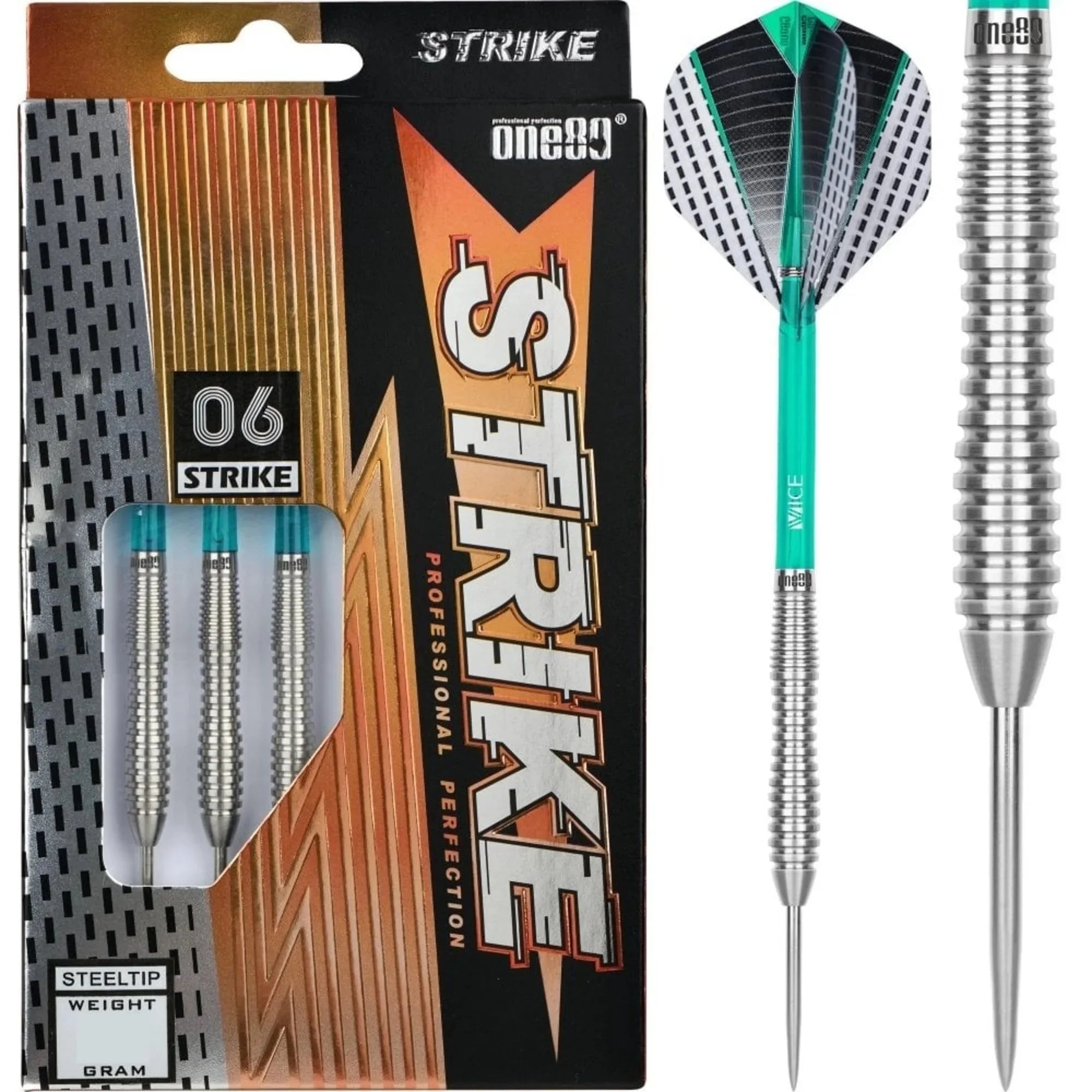 One80 Strike 06 Steel Darts 22g/80%