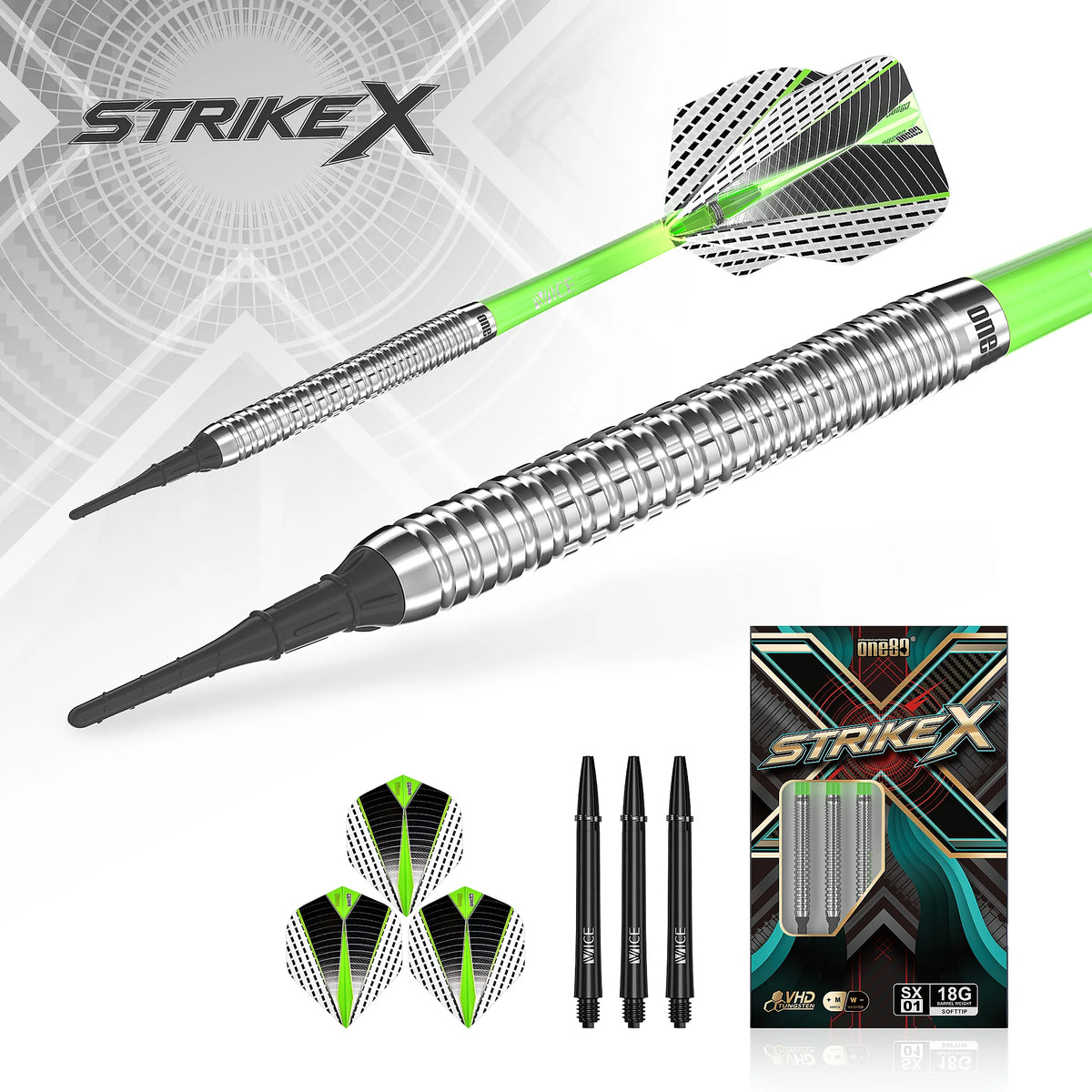 One80 Strike X 01 Softdarts 20g