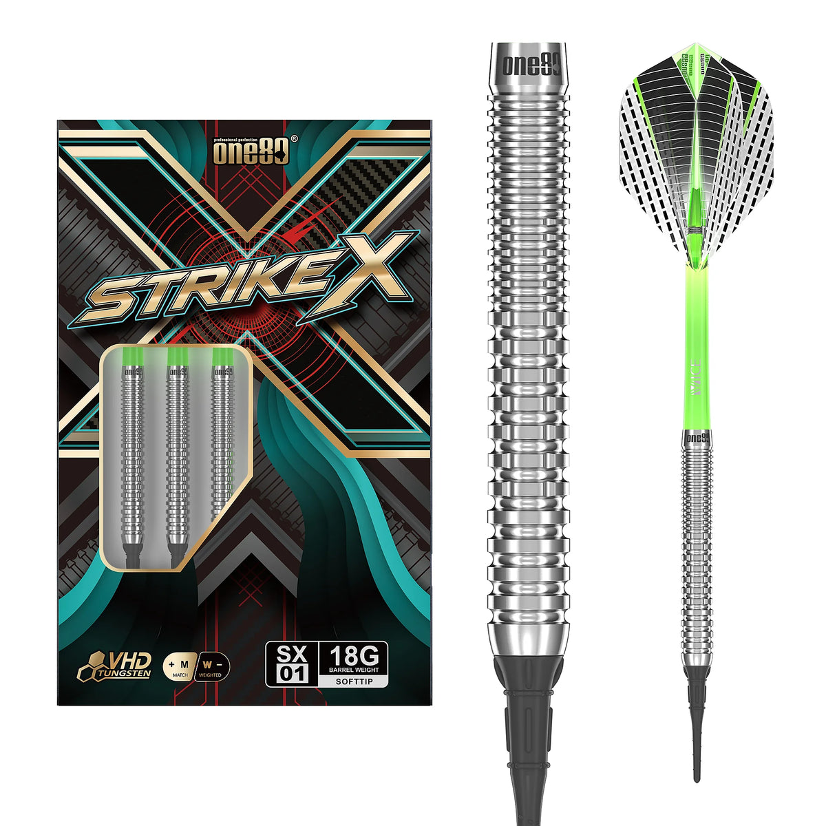 One80 Strike X 01 Softdarts 20g