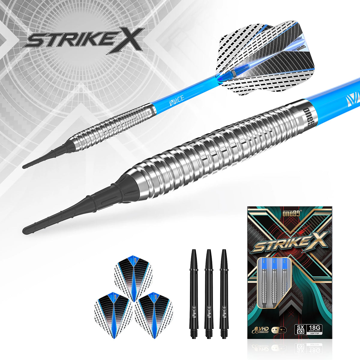 One80 Strike X 03 Softdarts 20g
