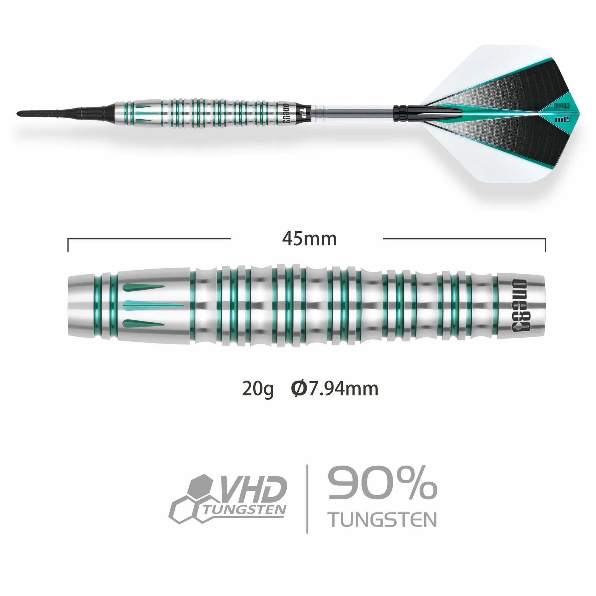 One80 Hypercane V2 Stoftdarts 22g