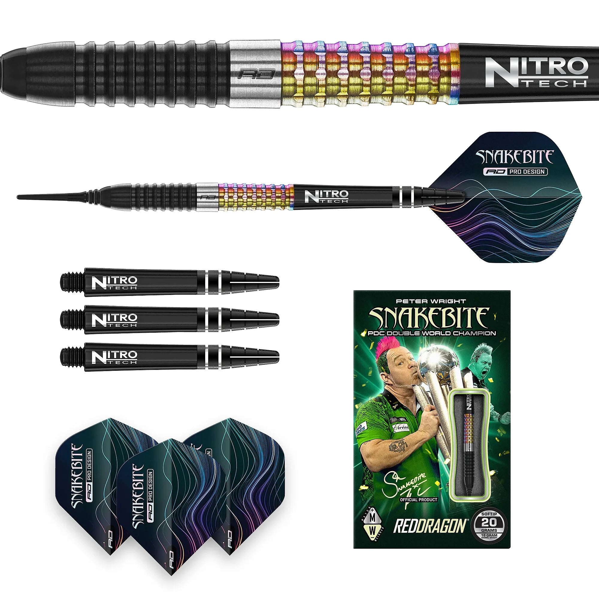 Red Dragon Peter Wright CORRA Soft Dart 20g/90%