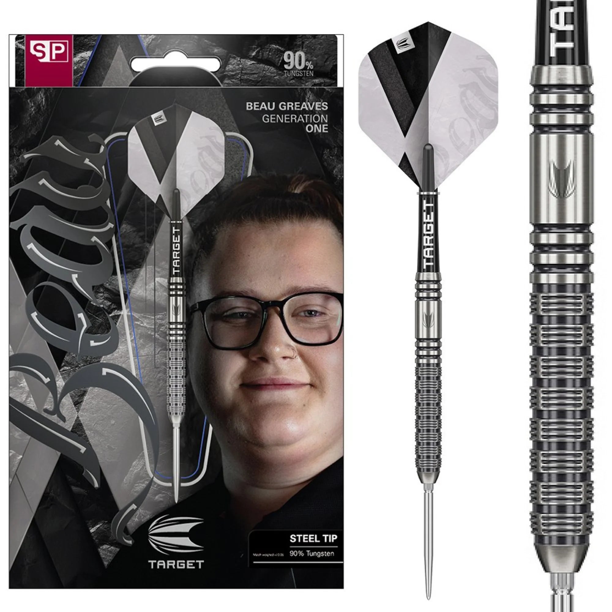 Target BEAU GREAVES G1 Steel Darts 23g/90%