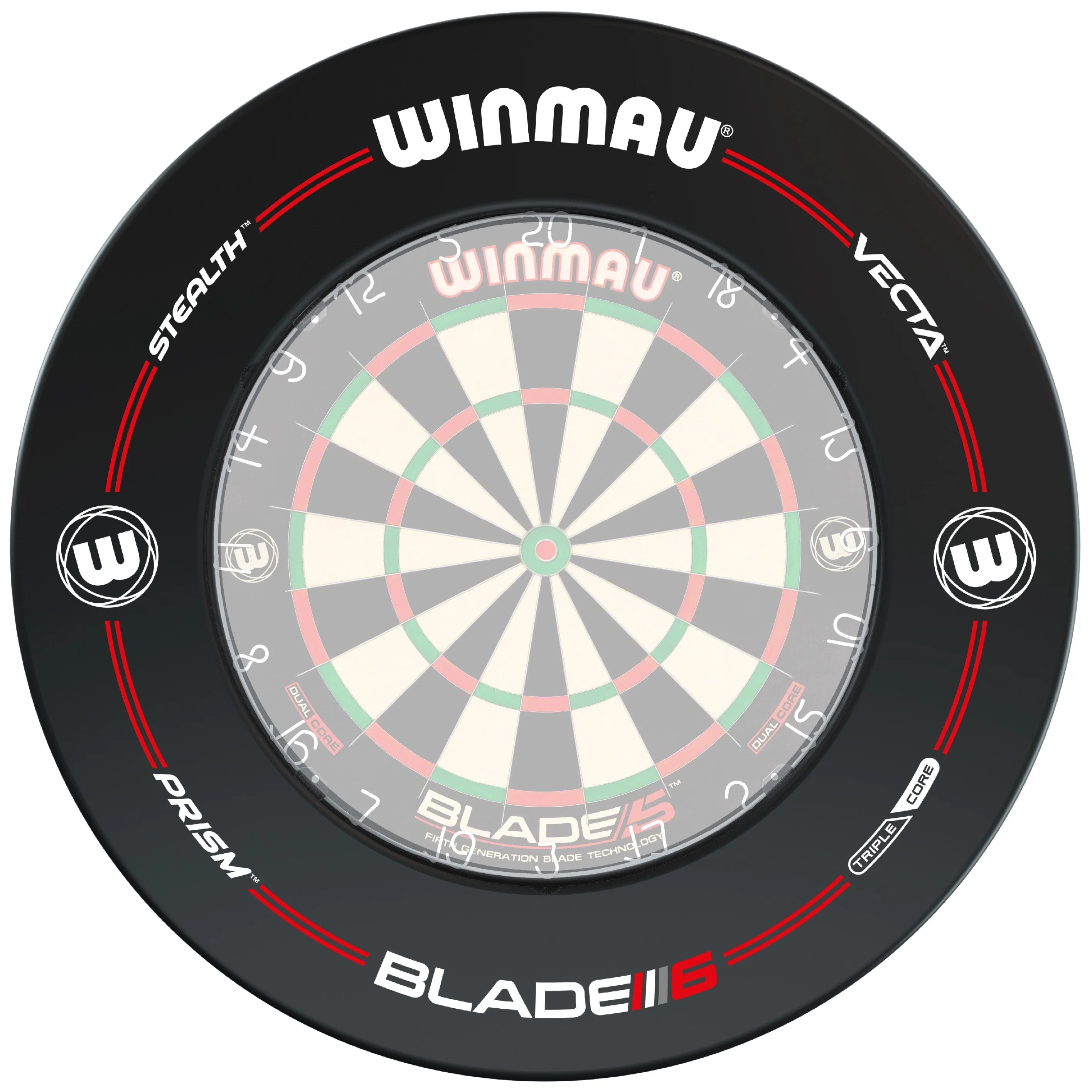Winmau Pro-Line Dartboard Surround Schwarz