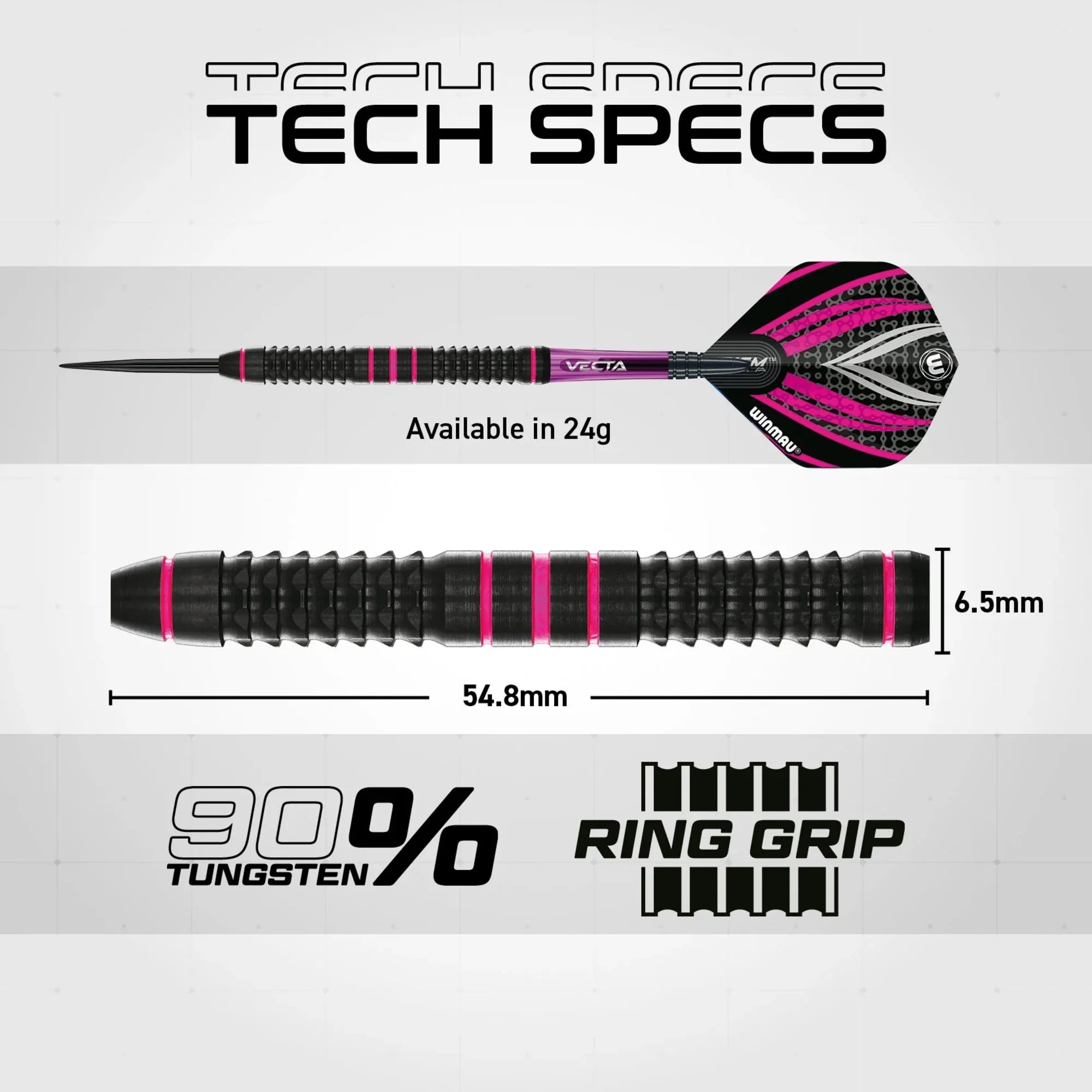 Winmau TEAM 360 RA Steel Dart 24g/90%