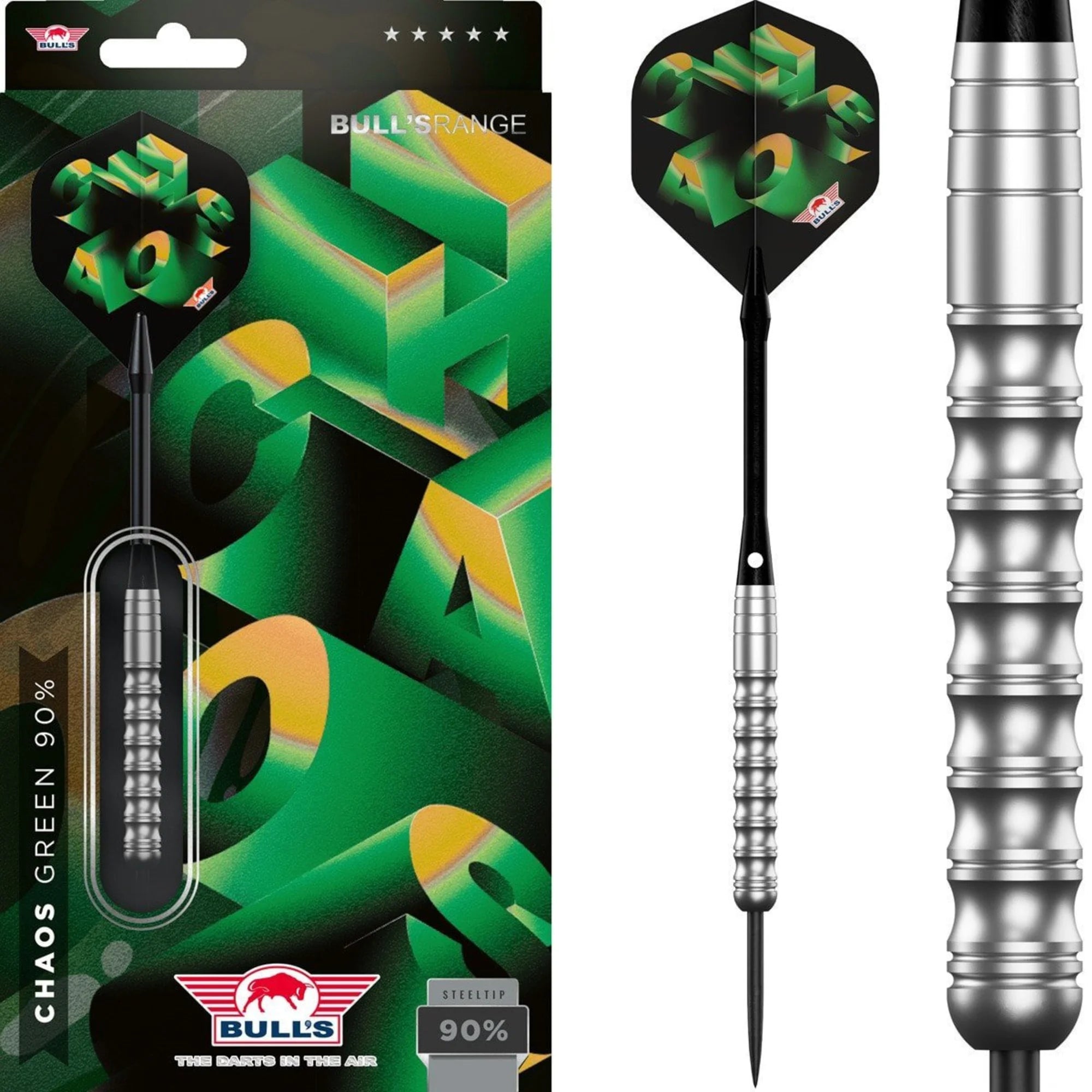 Bulls CHAOS Green Steeldarts 20-24g/90%