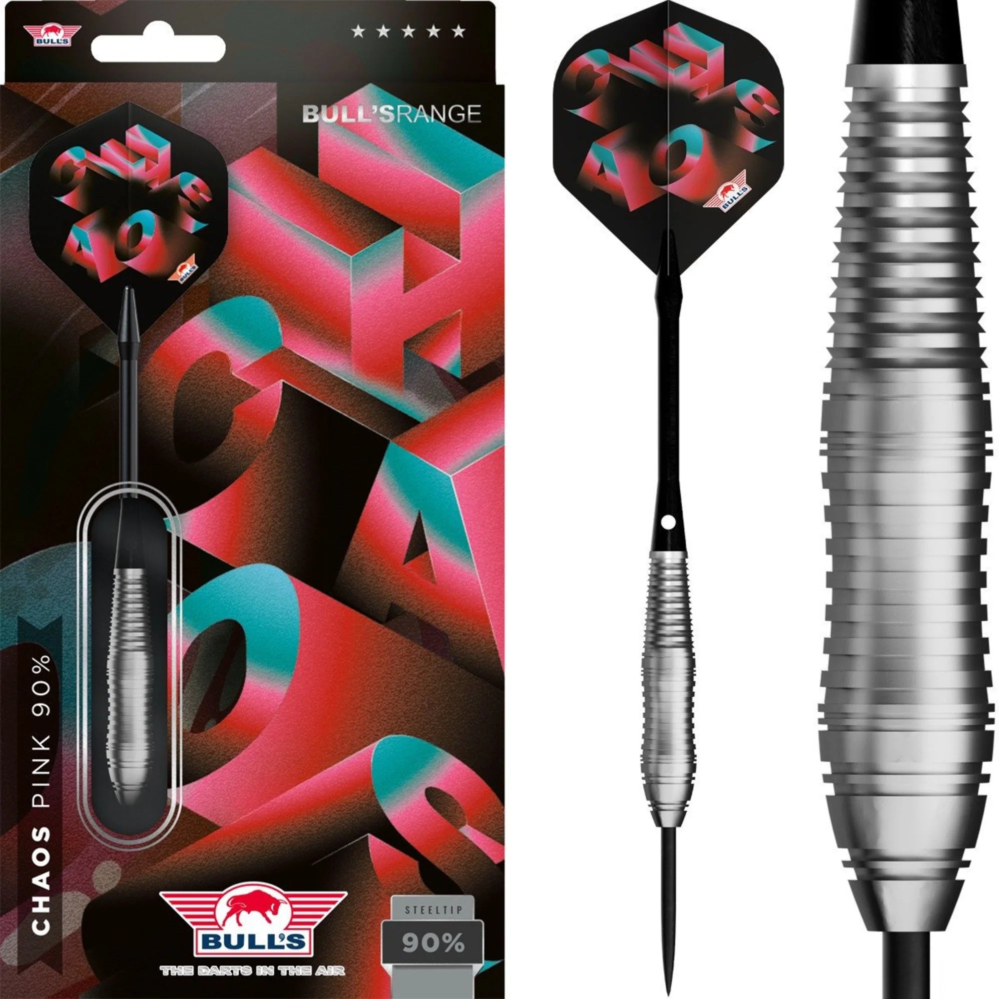 Bulls CHAOS Pink Steeldarts 22g/90%