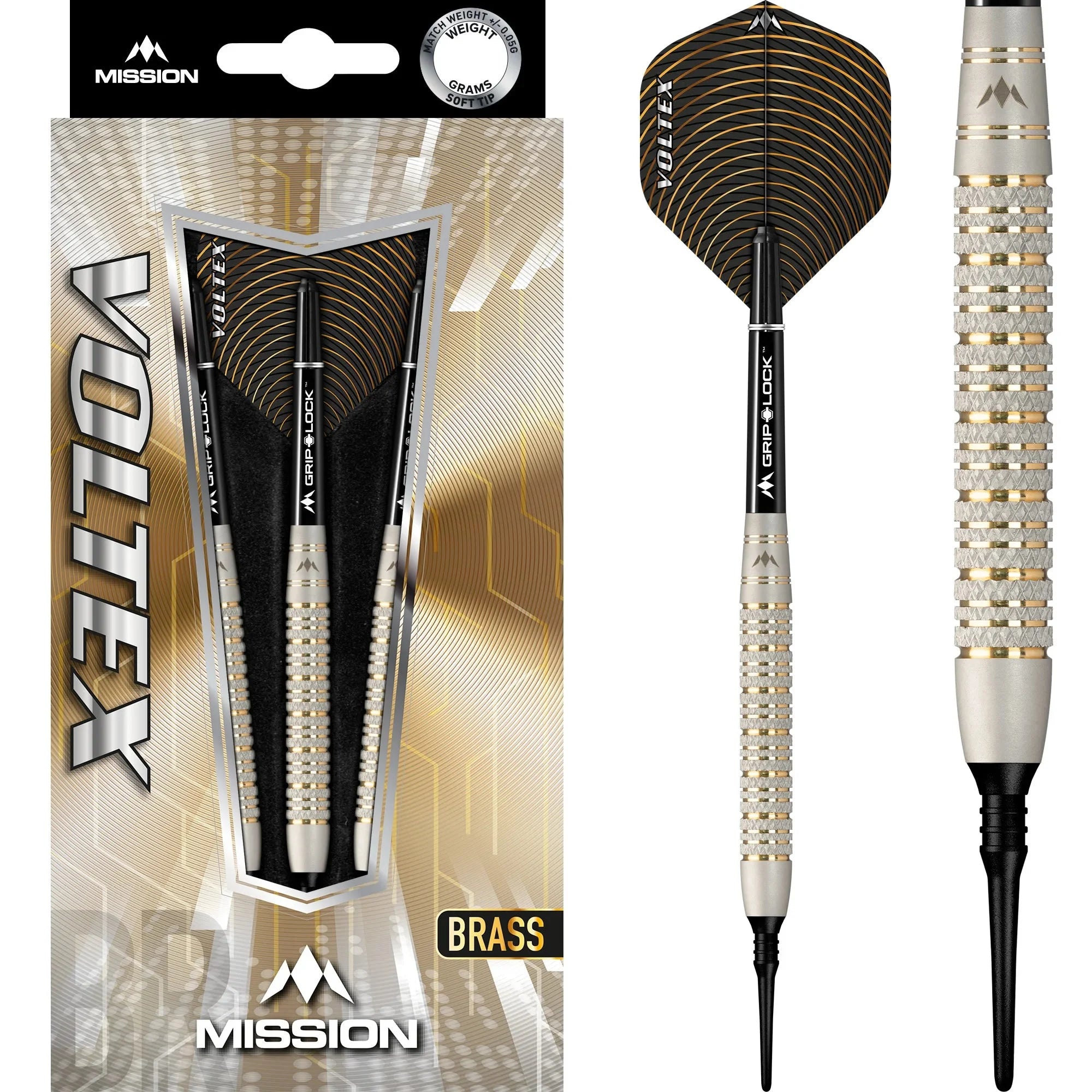 Mission Voltex M2 Brass Soft Darts 19g