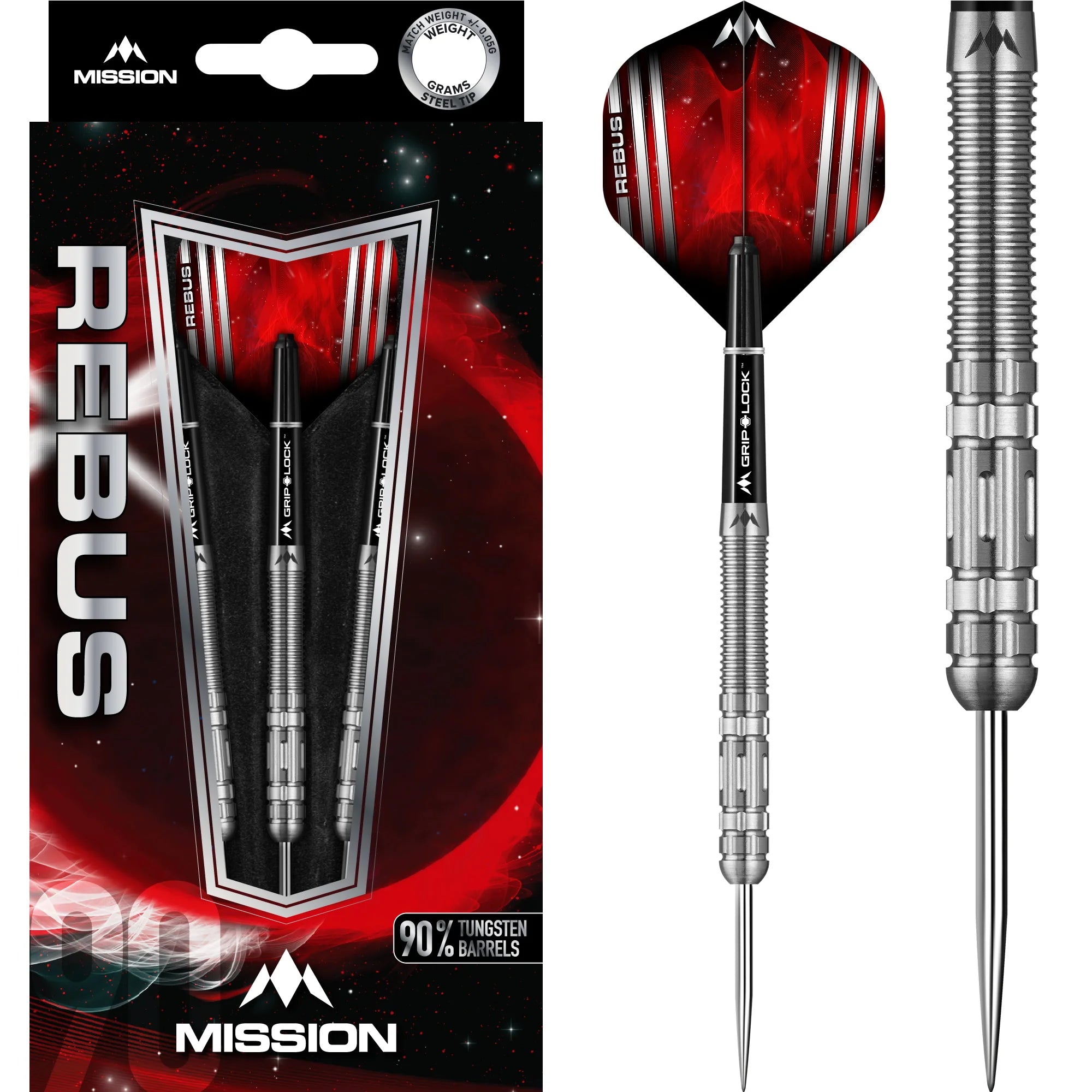 Mission Rebus M4 Steel Darts 22g/90%