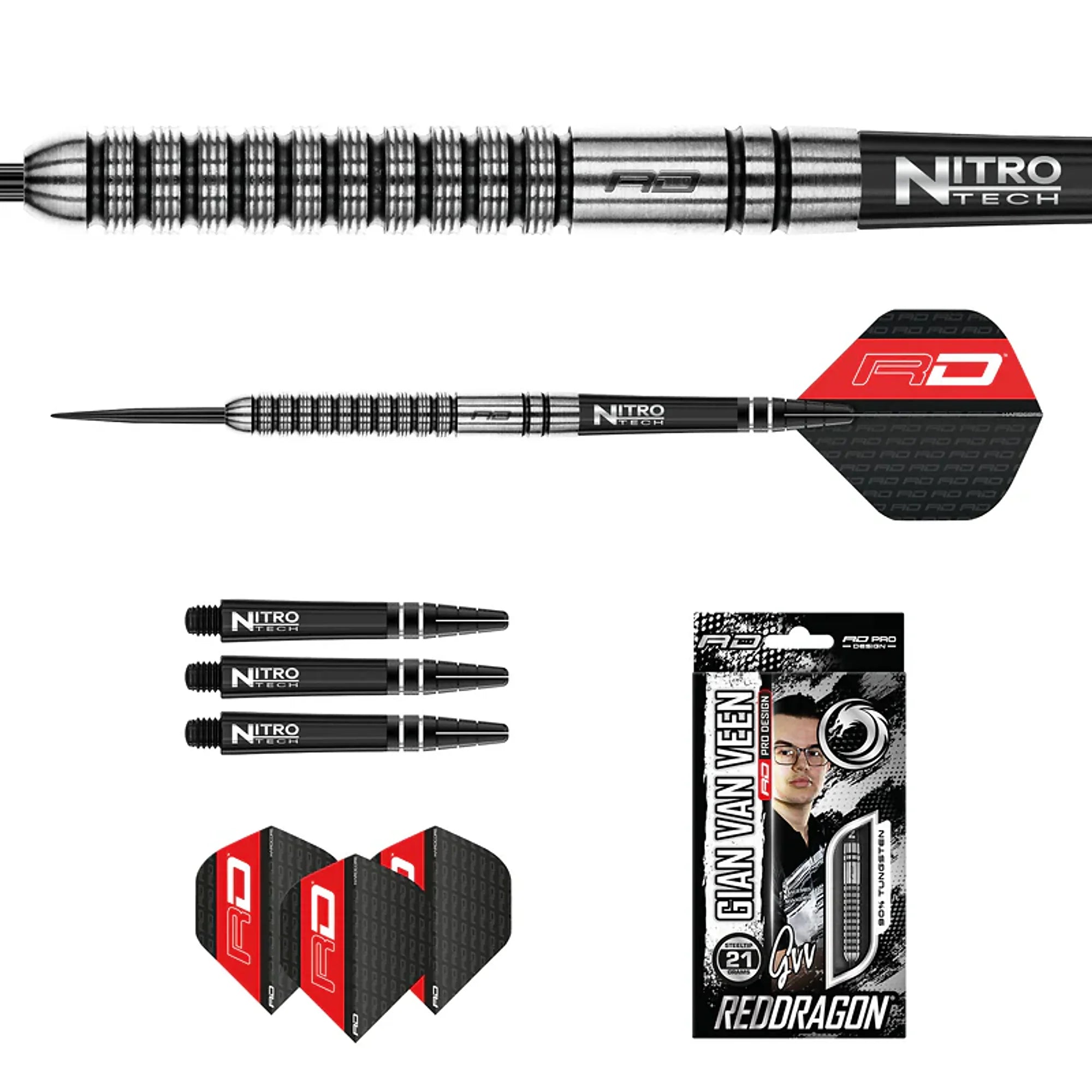 Red Dragon Gian van Veen Steeldarts 24g