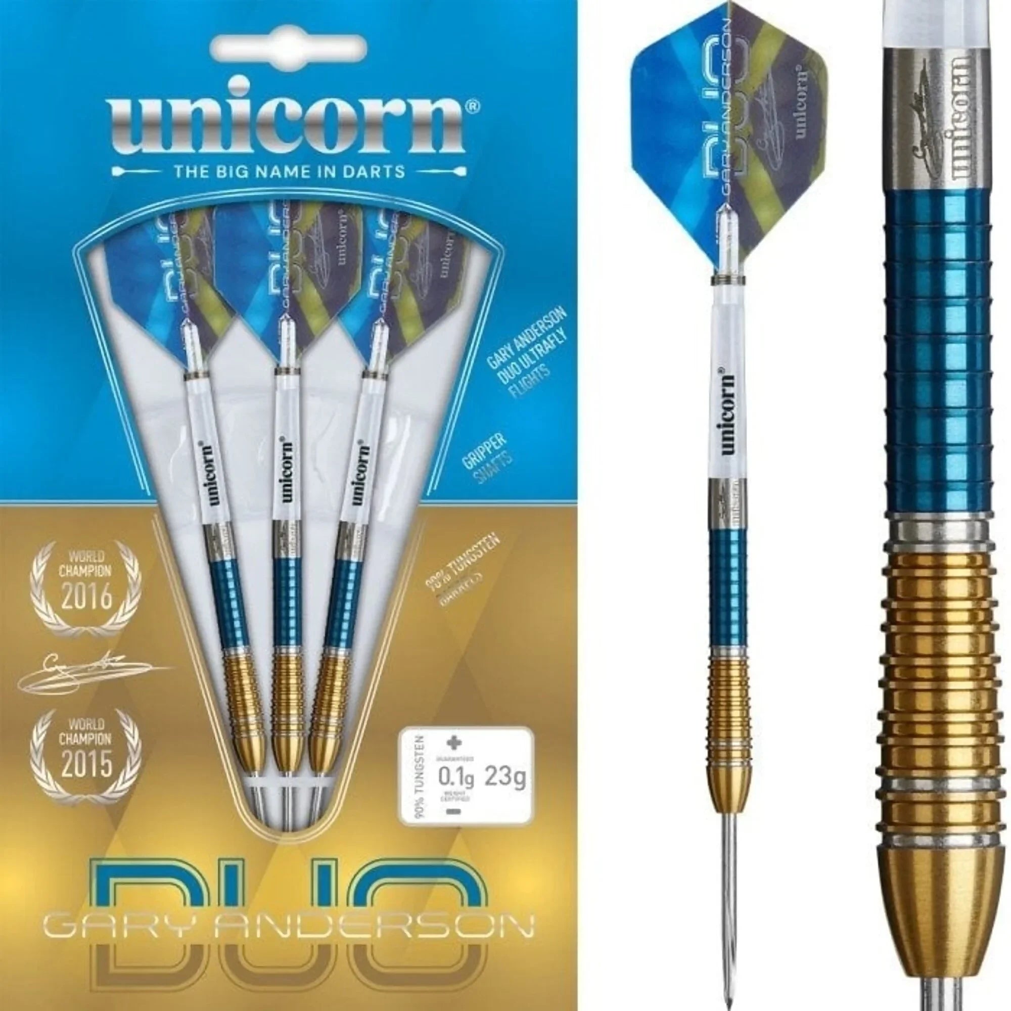Unicorn Gary Anderson Phase 6 Duo Steel Darts 22g-24g/90%