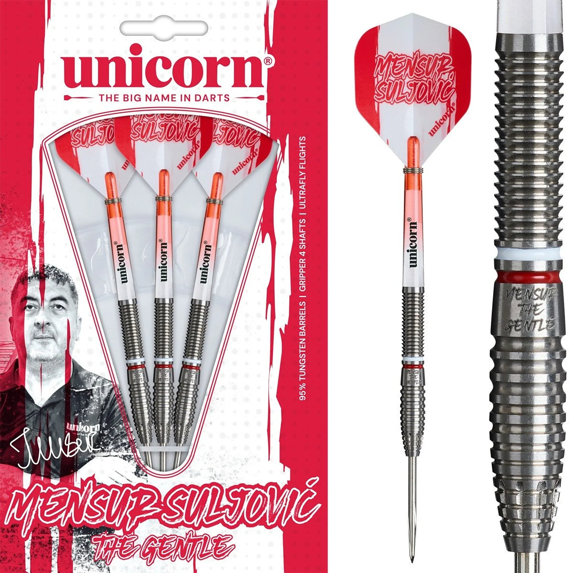 Unicorn Mensur Suljovic Steel Dart 23g/95%