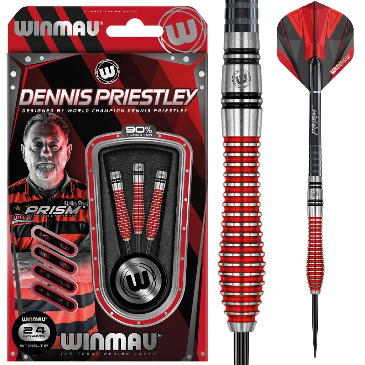 Winmau Dennis Priestley Steel Dart "Special Edition" 24g/90%